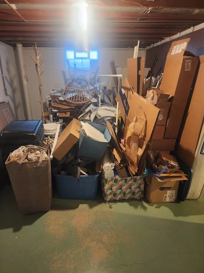 Roll-off dumpster container at job site for Roll Off Dumpster Rental in Purcellville